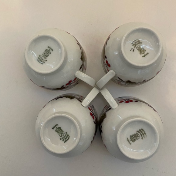 Set of 4 Vintage Schumann Bavaria Arzberg Germany Floral Teacups - Picture 4 of 5